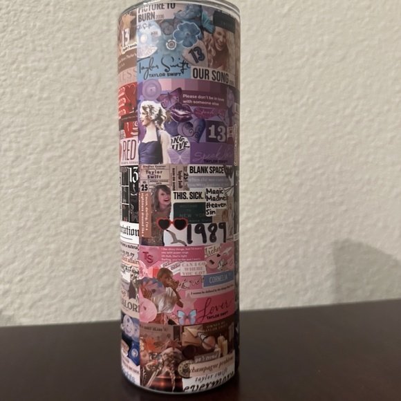 Taylor Swift Stainless Steel Sublimated Double Wall Insulated 20 oz Tumbler Cup - Picture 3 of 5